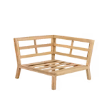 Wakefield palletonderstel hoek Lina 94 cm light teak acaciahout