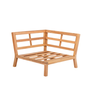 Wakefield palletonderstel hoek Lina 94 cm light teak acaciahout