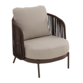 KARWEI loungestoel Britt bruin metaal