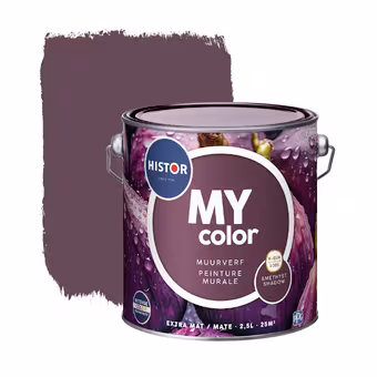 Histor MY color muurverf extra mat Amethyst Shadow 2,5 liter