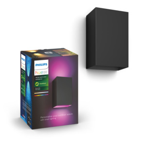 Philips Hue muurlamp Resonate zwart - wit en gekleurd licht 8W