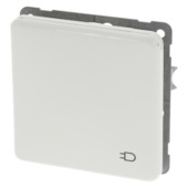 Peha Standard enkel geaard stopcontact met klepje wit