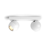 Philips Hue Buckram opbouwspot 2x5W wit incl. switch en bluetooth