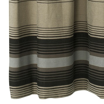 KARWEI kant en klaar gordijn 140x280 cm 1044 streep grijs met zwart