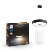 Philips Hue hanglamp  Fair zwart - warm tot koelwit licht 25W - met 1 dimmer switch