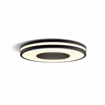 Philips Hue plafondlamp Being zwart  - wam tot koelwit licht 22.5W - met 1 dimmer switch