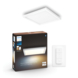 Philips Hue Aurelle panel light 1x24.5W wit vierkant 30cm  incl. switch en bluetooth