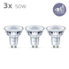 Philips LED spot GU10 50W 3 stuks wit niet dimbaar