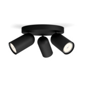 Philips triospot Pongee zwart
