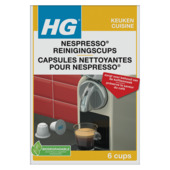 HG reinigingscups voor Nespresso® machines 6 stuks