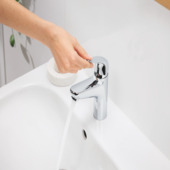 Grohe Wastafelmengkraan Swift M-size Push Open Chroom