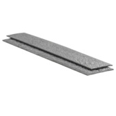 Ecolat recht 2m x 14cm x 1cm voor afboording - per stuk