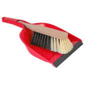 Stoffer en blik kunststof