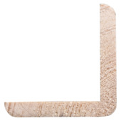 Hoeklat rond grenen 36x36 mm lengte 270 cm gegrond