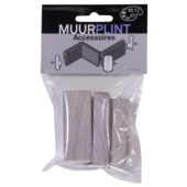 CanDo set buitenhoek en eindstukken lichtgrijs tbv. plint