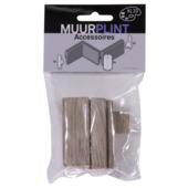 CanDo set buitenhoek en eindstukken bruingrijs tbv. plint