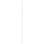 Hoge plint kwartrond wit 1,2 x 7,9