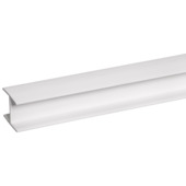 Tussenprofiel kunststof wit 21x25 mm lengte 260 cm