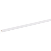 Afdeklijst MDF 4x22 mm wit lengte 260 cm