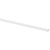Afdeklijst MDF 4x22 mm wit lengte 260 cm