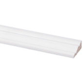 Decorlijst grenen 12x32 mm wit gegrond lengte 270 cm