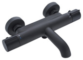 Atlantic thermostatische badkraan Colin zwart 15 cm