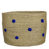 Mand rond licht bruin - h30,5xd38cm