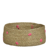 Mand rond licht bruin - h16,5xd40cm