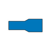 Carpoint Vlakstekerhuls 1542 6.3x0.8mm blauw blister 10 Stuks