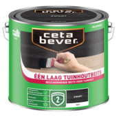 CetaBever Één Laag Tuinhoutbeits zwart 2,5 liter