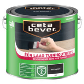 CetaBever Één Laag Tuinhoutbeits antraciet 2,5 liter