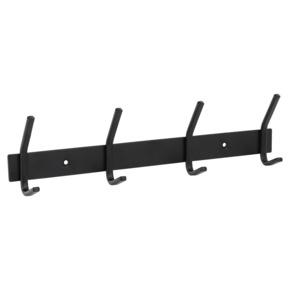 OK kapstok 4 haken Yana zwart 330 mm
