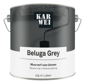 KARWEI muurverf beluga grey mat 2,5 liter