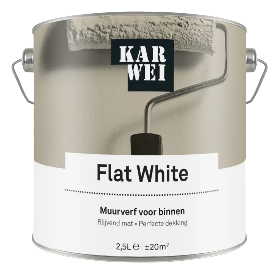 KARWEI muurverf flat white mat 2,5 liter