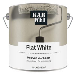 KARWEI muurverf flat white mat 2,5 liter