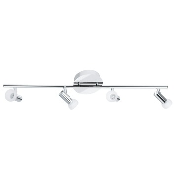Spotboog Glossy 1 Staal/Chr 4X2,4W Led
