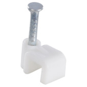 HANDSON kabelclip plat wit 4mm (25 stuks)