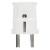 Handson stekker RA zij-invoer wit