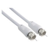 Q-Link coax kabel RG59 met F-connector 2 meter wit