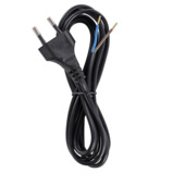 HANDSON aansluitsnoer met eurostekker zwart 1,8 m