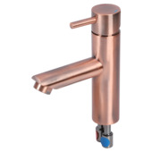 Differnz wastafelkraan met hendel rood koper