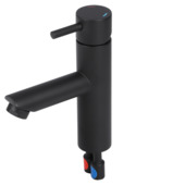 Differnz wastafelkraan met hendel mat zwart