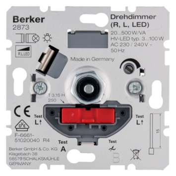Berker Inbouw Dimmer LED/Gloei/Halogeen kopen? Inbouw schakelmateriaal | Karwei