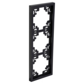 KARWEI Zenith afdekraam 3-voudig mat zwart