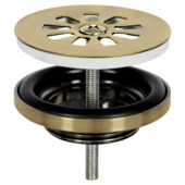 Differnz fonteinafvoerplug mat goud