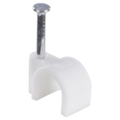 Handson Kabelclip Rond Wit 8 mm 25 Stuks