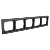 Busch-Jaeger Future Linear afdekraam 5-voudig zwart