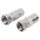 Q-Link coax adapter 1 male/FCON 1 female/FCON binnendraad