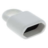 Legrand Euro Contrastekker met Trekoog Wit