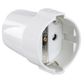 Contrastekker Randaarde Wit